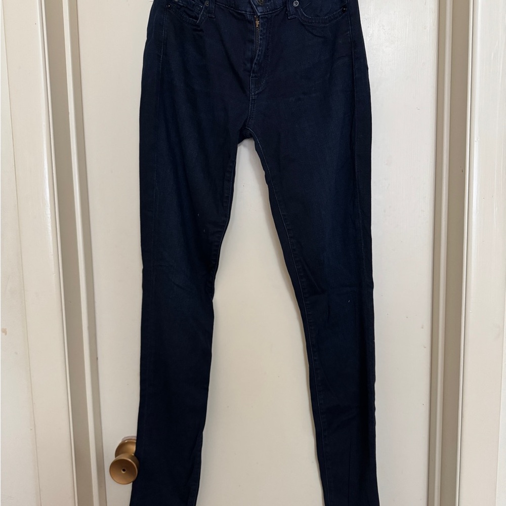7 For All Mankind Midnight Blue Skinny Jeans
